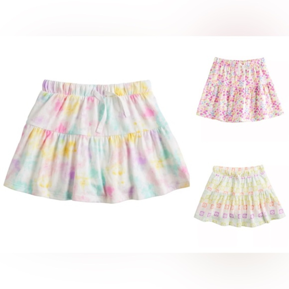 Brand New Bundle! Three Toddler Girls Knit Skorts, 3 Different Designs, 2T, NWT - Picture 1 of 5